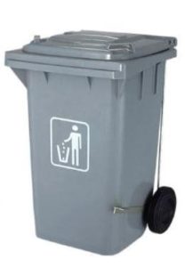 Contenedor de desechos y reciclaje color Gris